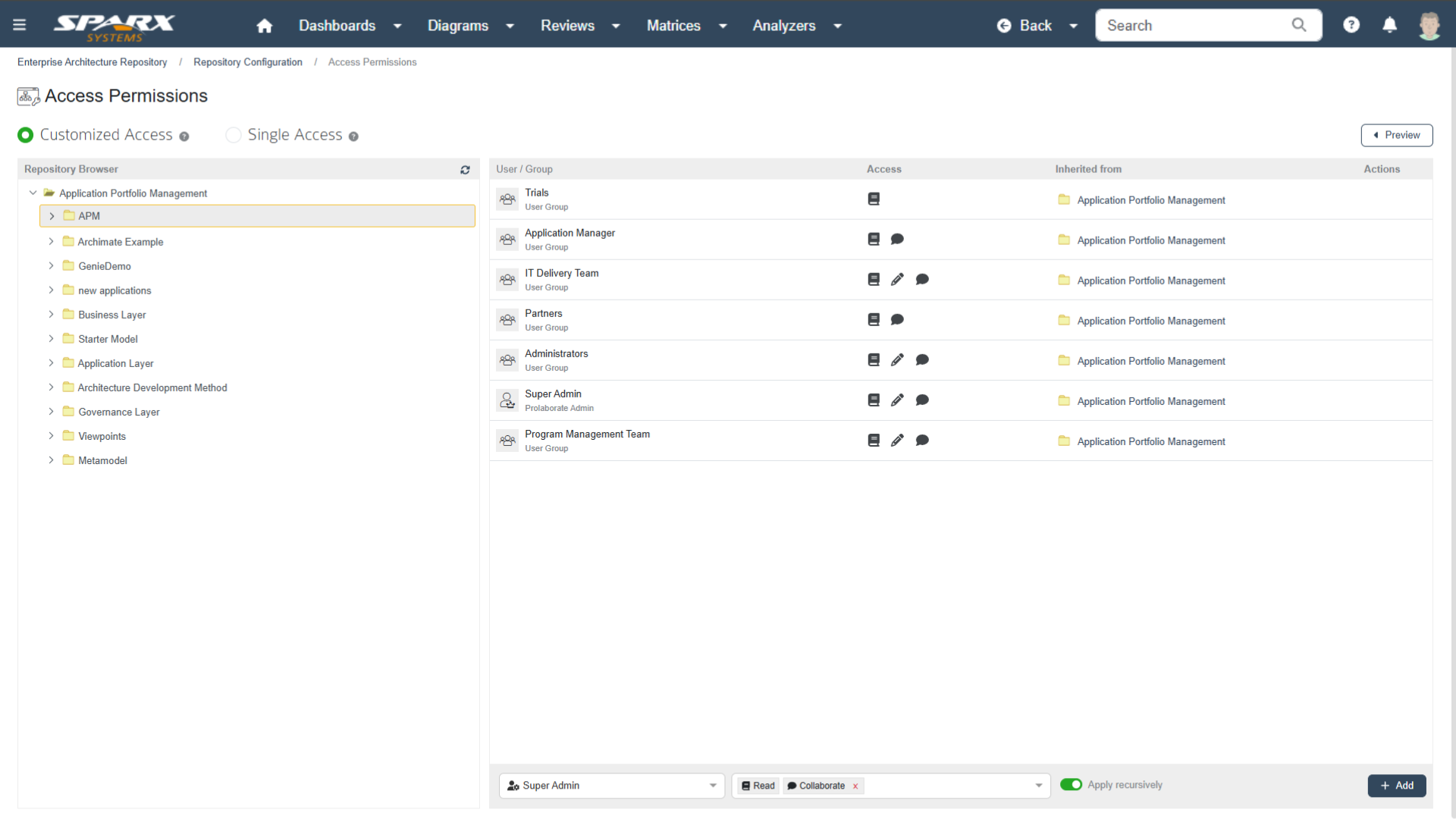 use sparx systems prolaborate to give role based access to enterprise architect sparx ea models